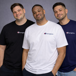 Kit com 3 Camisetas Masculinas Plus Size Básicas Confortáveis para Dia a Dia