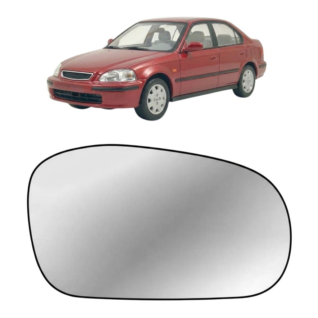 Lente Retrovisor Honda Civic 96 97 98 99 2000 Nacional Sem Base