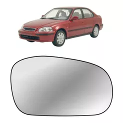 Lente Retrovisor Honda Civic 96 97 98 99 2000 Nacional Sem Base