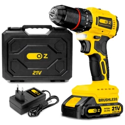 Furadeira Parafusadeira De Impacto C/ Motor Brushless Profissional Sem Fio Bateria 21v Oz