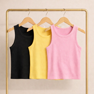 kit 3 Regatas Caneladas Premium Blusa Feminina em Oferta na Shopee