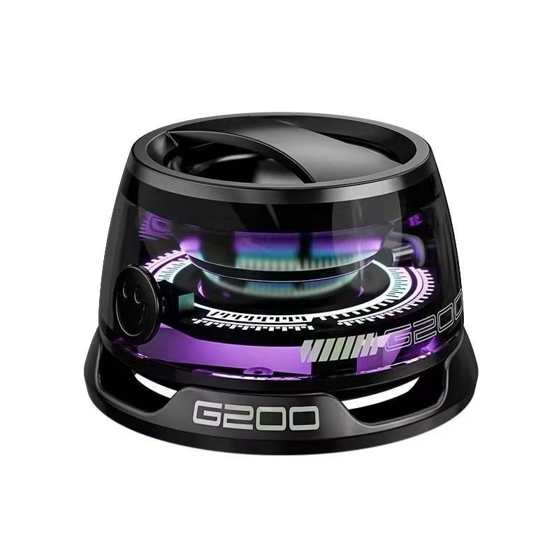 Caixa De Som LED Bluetooth magnético portátil atmosfera colorida RBG mini Speaker à prova d'água--Mwei Store