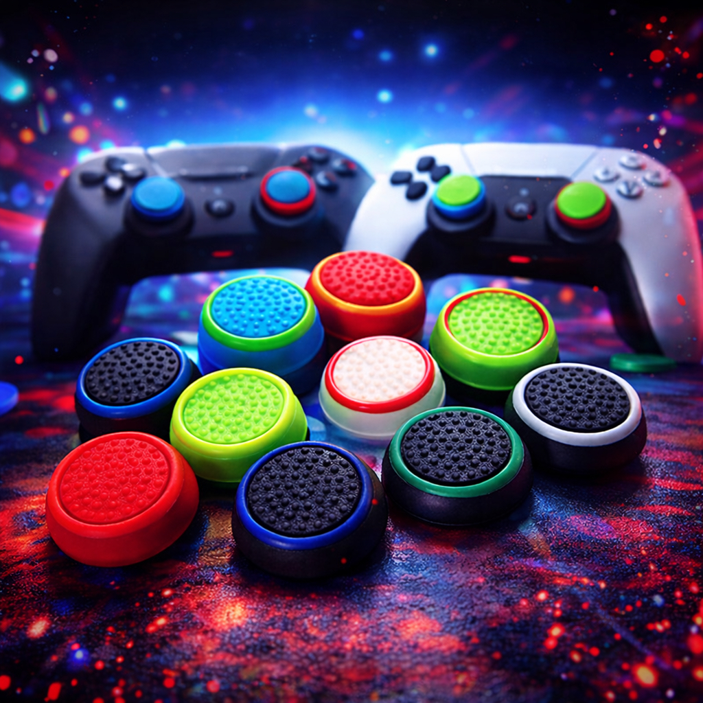 Grip Capa para Botão Analógico Controle PS5 PS4 PS3 XBOX S X 360 Nintendo Switch Wii Antiderrapante