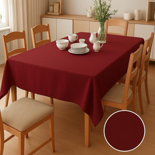 Toalha Para Mesa Varias Medidas 4,6,8 E 10 Lugares Tecido Oxford Com Bainha em Oferta na Shopee