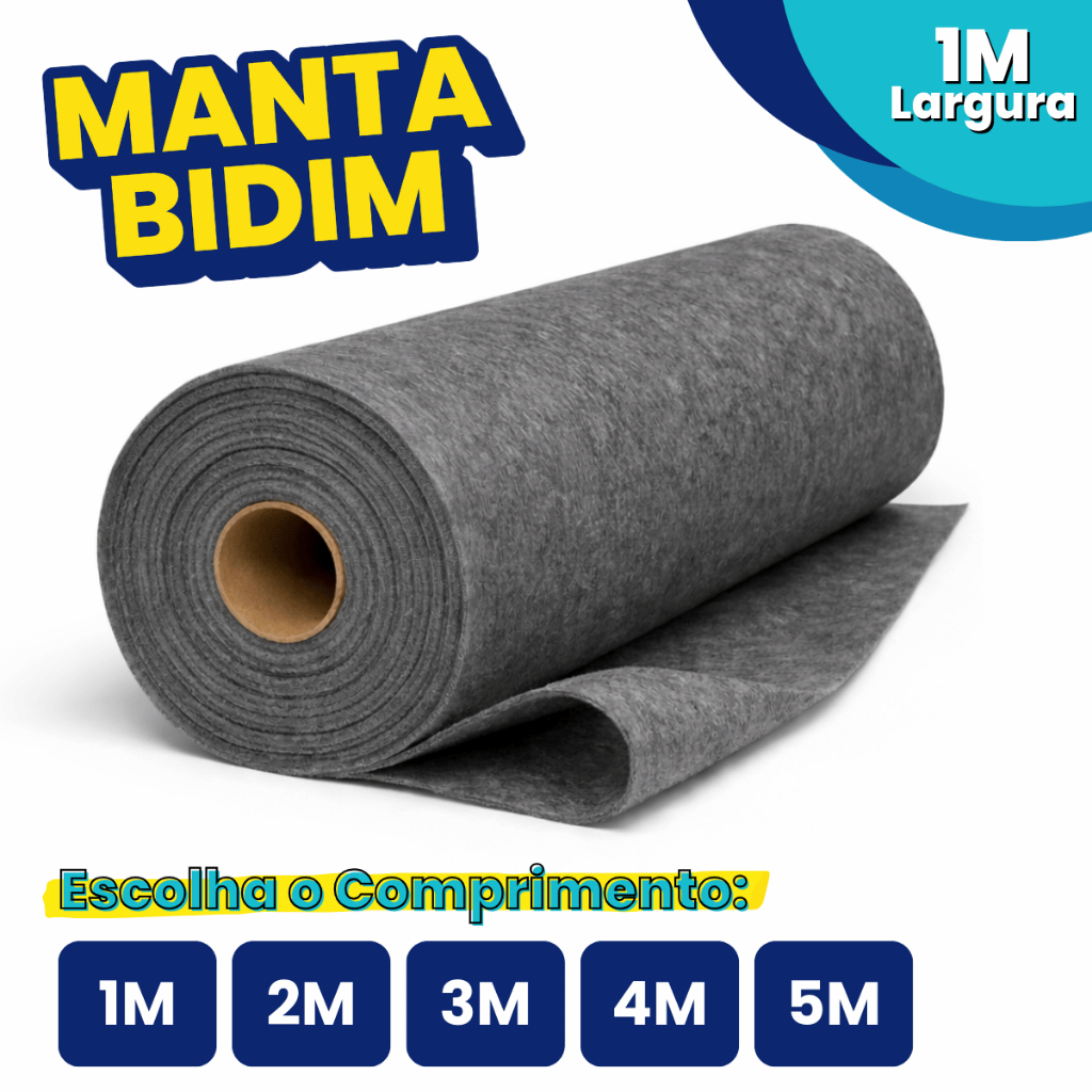 Manta Bidim Drenagem Jardim Geotêxtil 1m De Largura Vaso Jardineira