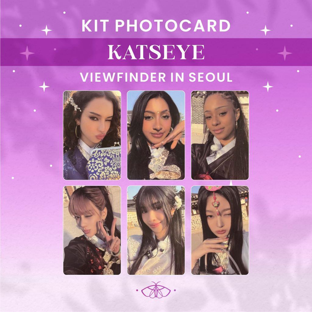Photocard Katseye VIEWFINDER IN SEOUL • Frente e Verso • Yoonchae Megan Manon Lara Daniela Sophia • K-pop Fanmade EYEKON em Oferta na Shopee