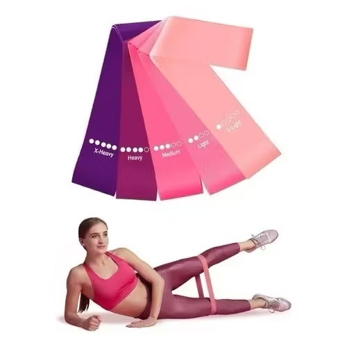 Kit 5 Mini Bands Elástico Exercício Treino Em Casa 5 Níveis em Oferta na Shopee
