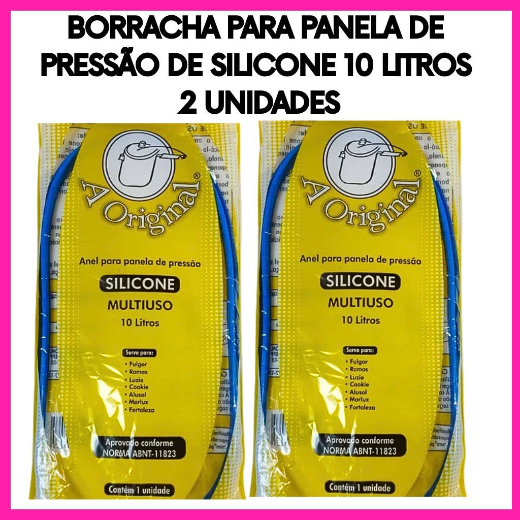Borracha Panela de Pressão 10 Litros Silicone Universal  Reposição Vedação 2 Unidades em Oferta na Shopee