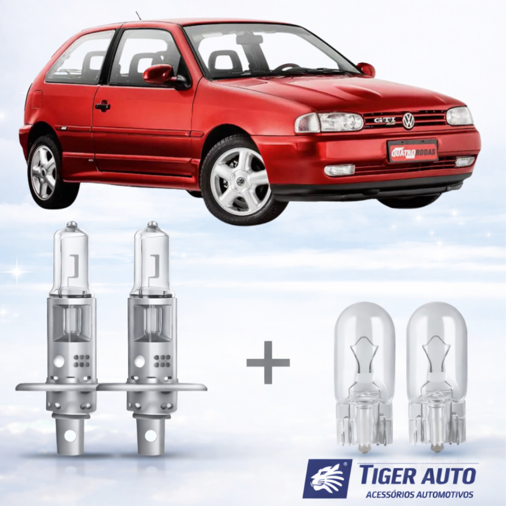 Lâmpada farol ALTO + BRINDE LANTERNA par GOL G2 GTI 1996 ATÉ 2000