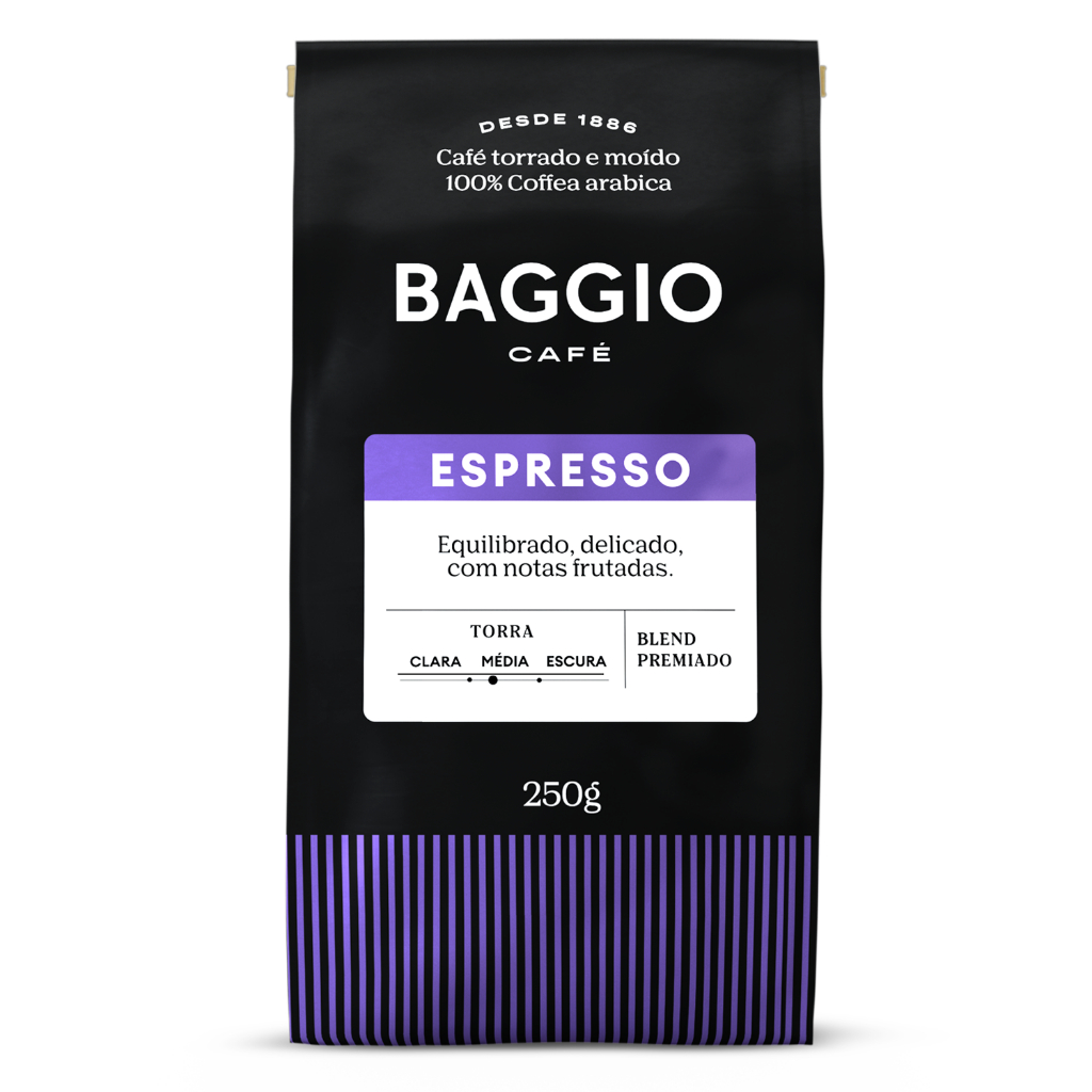 Baggio Café Café Torrado E Moído Espresso 250G