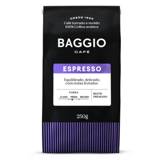 Baggio Café Café Torrado E Moído Espresso 250G em Oferta na Shopee
