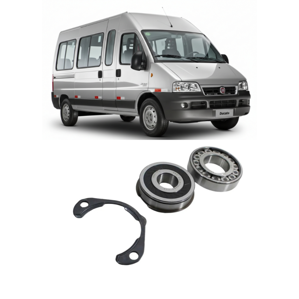 Kit Rolamento Cambio Eixo Pinhao Ducato Boxer Jumper 2.8/2.3 2003 Até 2017