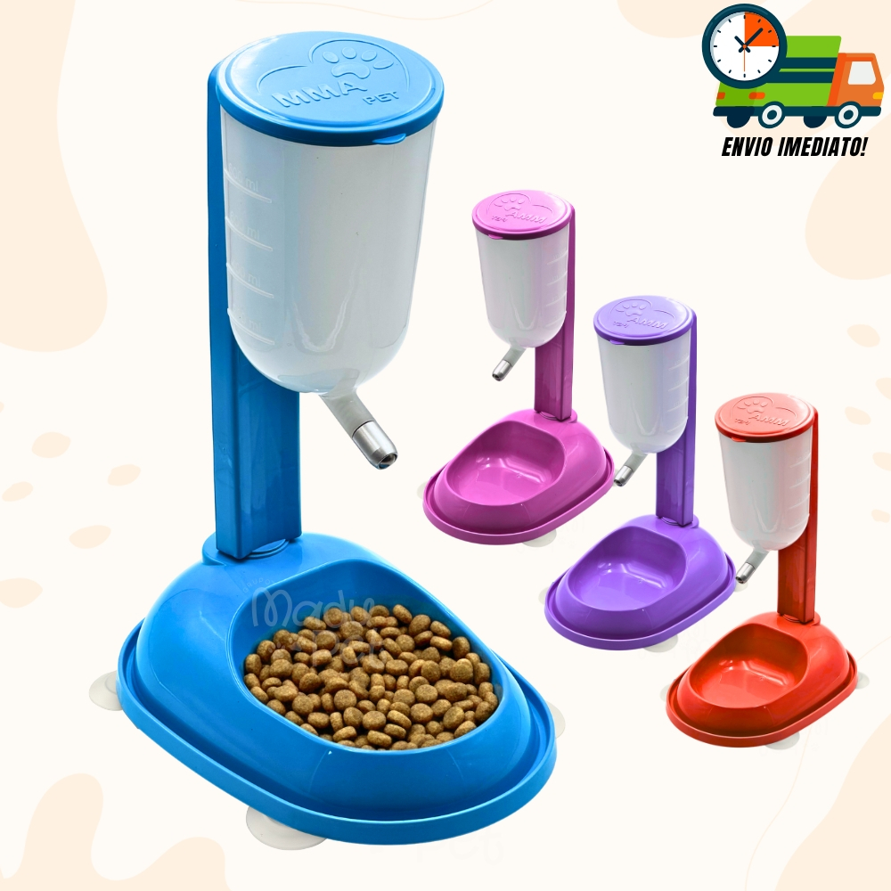 Bebedouro Automático Comedouro Cães e Gatos Cão Anti Formiga Promoção Envio Imediato