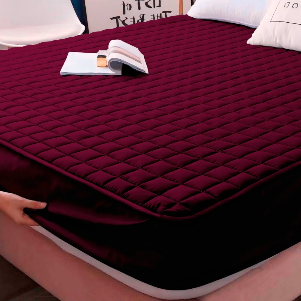 Lençol Impermeável Matelado Com Elástico Em Toda Volta Casal Queen King e Solteiro Protetor