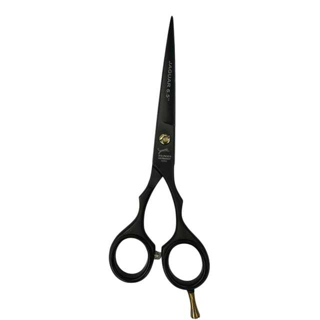 Tesoura Jaguar Profissional corte Fio Navalha Ergo Slice 6.5 ou 7 polegadas Preta Barbeiro Cabeleireiro