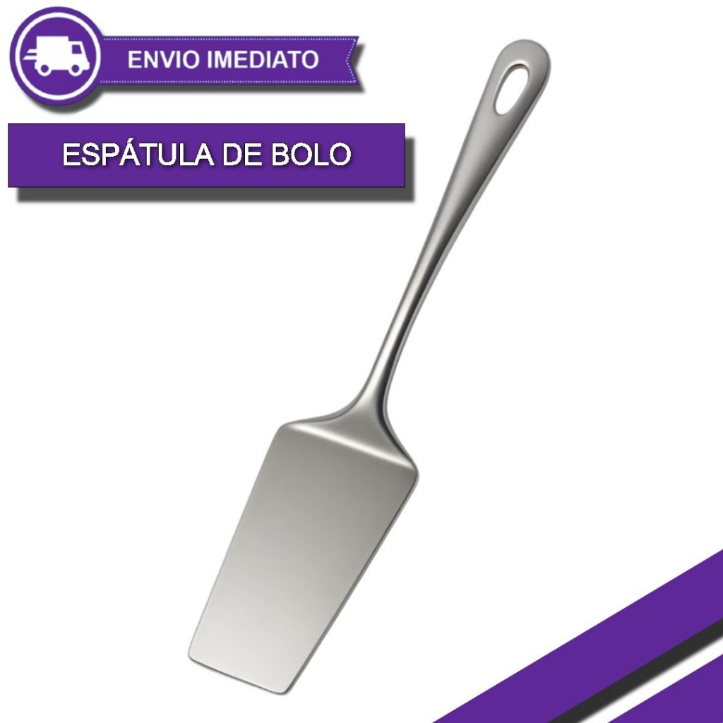 Espátula para Servir Bolo Profissional Inox | Ideal para Bolos, Tortas e Sobremesas