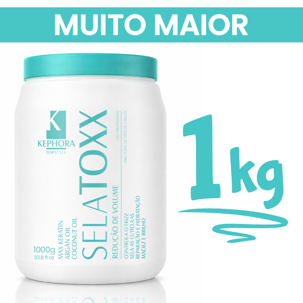 BTX Selatoxx Selagem Kephora 1kg Super Alisamento Capilar Volume Zero Resultado Imediato