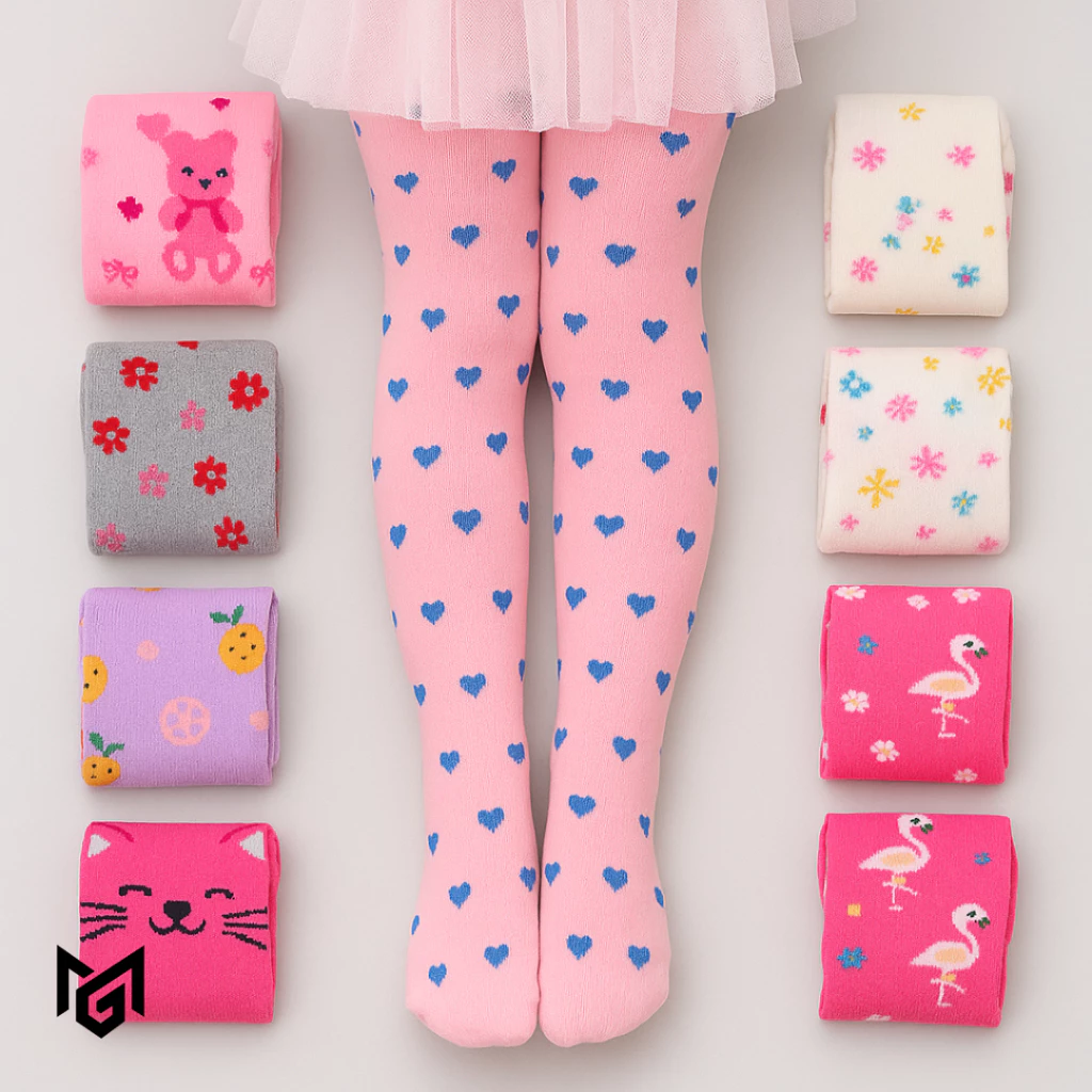 Meia Calça Grossa Infantil Meninas Estampas Sortidas Inverno 2026 — imagem 1