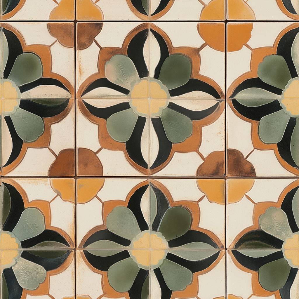 Papel de Parede Ladrilho Vintage Marroquino e Portugues Adesivo Lavável Cozinha Banheiro Lavabo