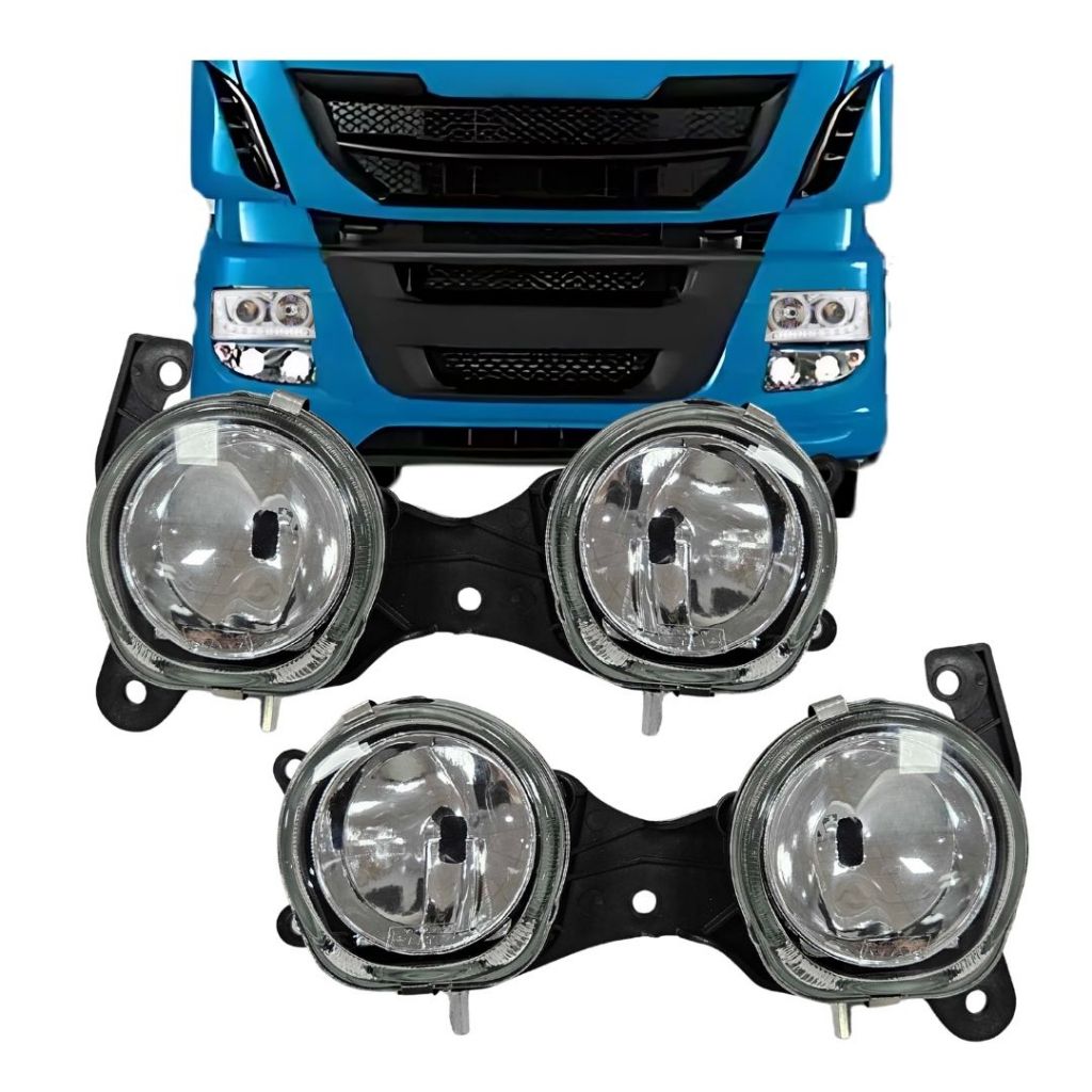 Par Farol Neblina Auxiliar Duplo Para Iveco Stralis Tector Cursor Trakker 5801350554 5801350554 em Oferta na Shopee