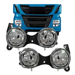Par Farol Neblina Auxiliar Duplo Para Iveco Stralis Tector Cursor Trakker 5801350554 5801350554