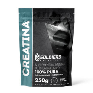 Kit: 4x Creatina Monohidratada 250g Força Performance - Soldiers Nutrition em Oferta na Shopee