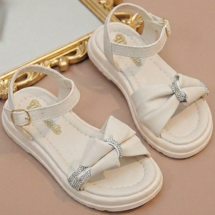 Sandália Juvenil Feminina Brilho Strass Menina Delicada Leve Confortável Lançamento em Oferta na Shopee