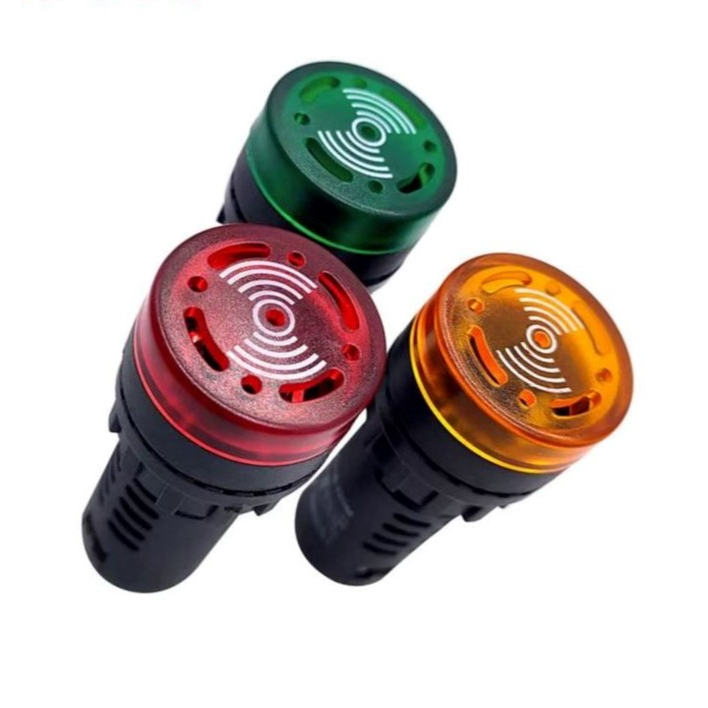 Alarme Sonoro Sonalarme Buzzer Led Audiovisual 110v  22mm
