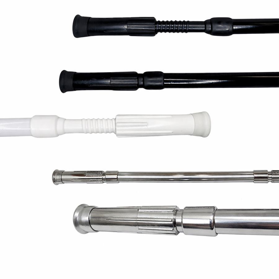 Varão Extensível Para Cortina Box Banheiro Porta ou Provador —Ajustável Resistente fácil de instalar