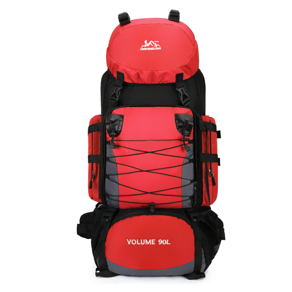 Mochila Trekking 90L Impermeável Ajustável com Cinta Abdominal Viagem Trilha Montanhismo Esportiva Grande em Oferta na Shopee