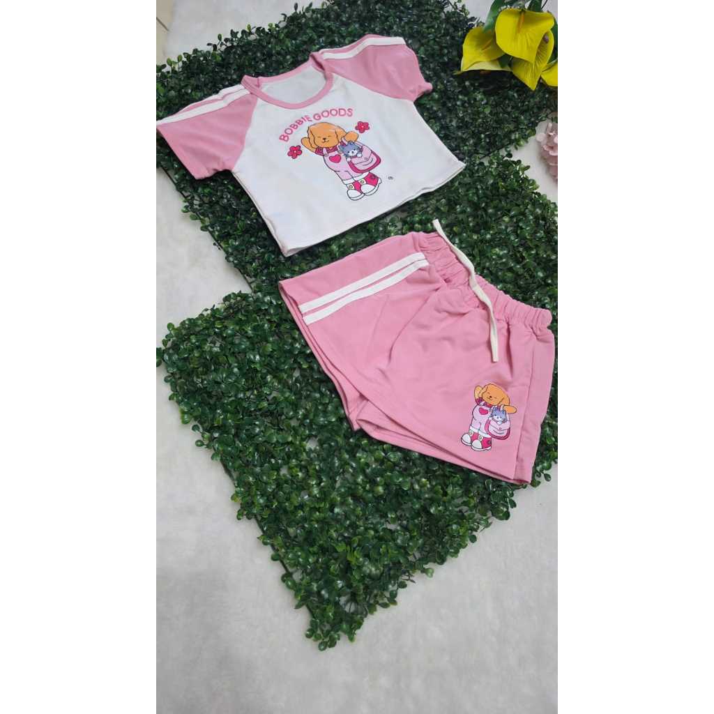 Flor de Lis - Conjunto Menina Cropped Lastex e Short Saia Jeans Coração Strass 4 ao 12 Anos Social