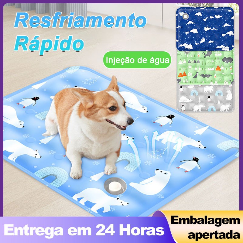 Tapete Pet Gelado Resfrescante 60*90cm para Pet Cachorro Gato Grande Espessado Resistente a Riscos em Oferta na Shopee