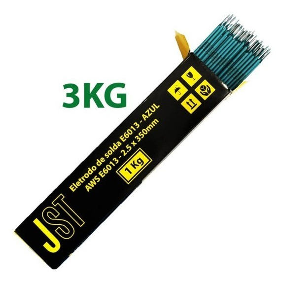 Eletrodo Azul 6013 2,5mm 3kg Solda AWS E6013 JST