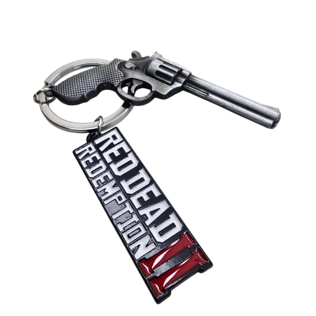 Chaveiro Red Dead Redemption 2 Rockstar Réplica perfeita Revólver Arthur Morgan