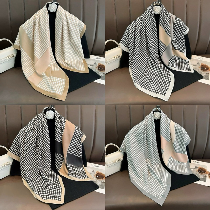 Lenço Chic 90x90- Quente e Versátil, Perfeito para Mulheres Estilosas Elegante em Oferta na Shopee