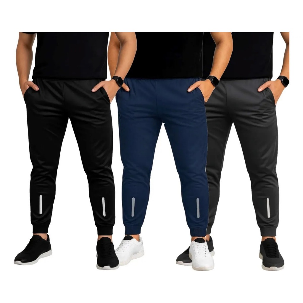 KIT DE CALÇA MASCULINA JOGGER ESPORTIVA do P ao GG