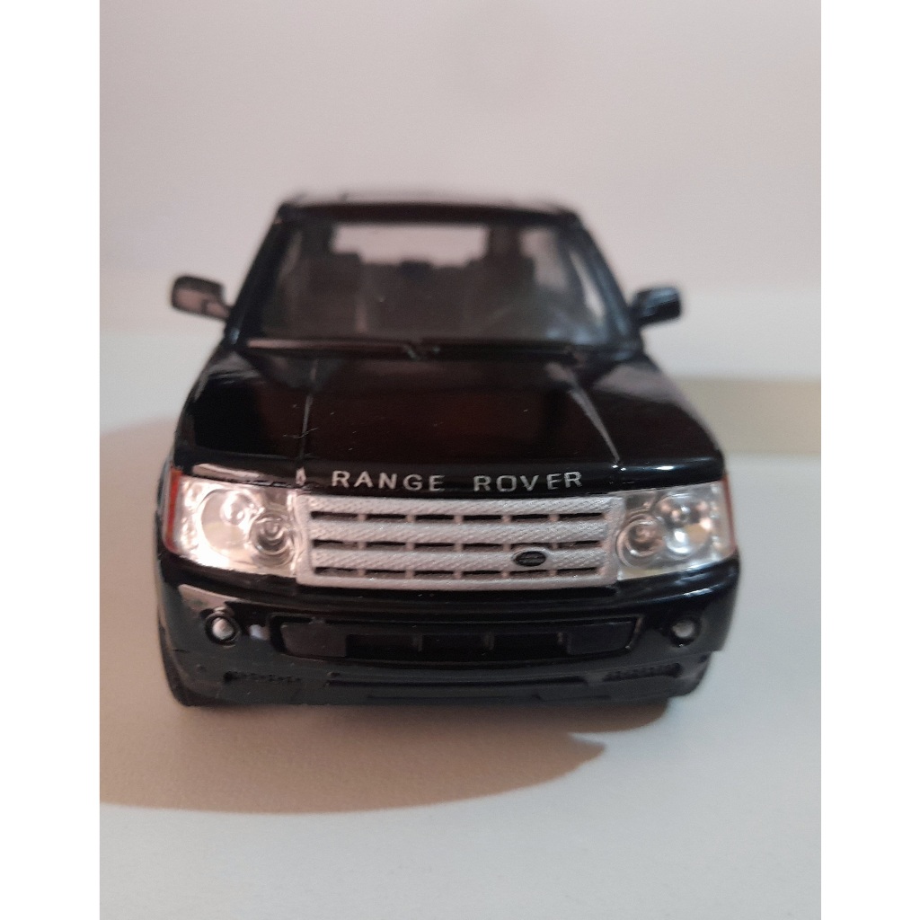 Miniatura Land Rover Range Rover Sport 1:38 Preto Kinsmart Metal e Fricção.