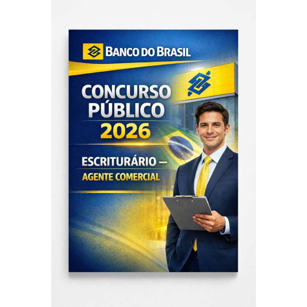 BANCO DO BRASIL 2026: APROVAÇÃO GARANTIDA Guia Completo para Escriturário – Agente Comercial Teoria + Questões + Estraté