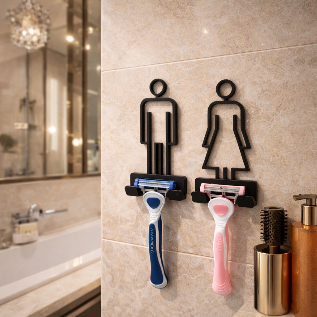 Suporte De Lâmina De Barbear Feminino Masculino Parede Banheiro Organizador Prestobarba Gillette em Oferta na Shopee