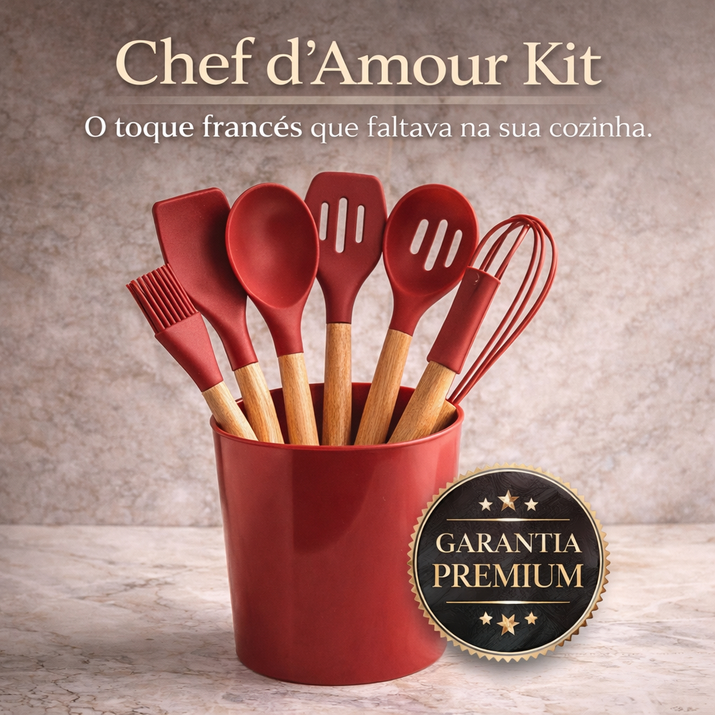 kit utensílios cozinha 7 peças vermelho, de utensílios de cozinha ,de silicone ,resistente ao calor ,antiaderente .