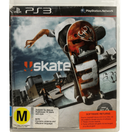 Skate 3 PS3 original usado - midia fisica