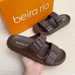 Papete Sandália Chinelo Leve Nuvem Feminina Beira Rio Confortável Birken Moda Verão