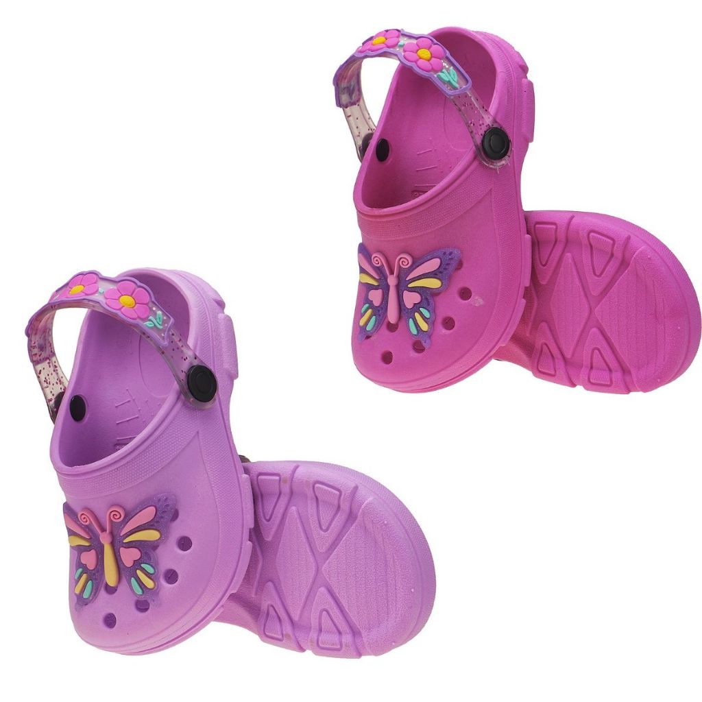 Sandália Babuche  Infantil Feminino Borboleta em Oferta na Shopee