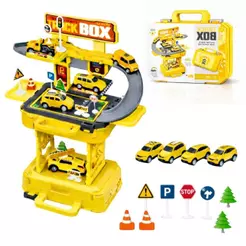Brinquedo Pista Carrinho Posto Maleta Grande Infantil Menino