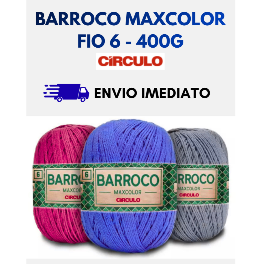 BARROCO MAXCOLOR 6 (400G) – 452 M - CIRCULO - TODAS AS CORES em Oferta na Shopee