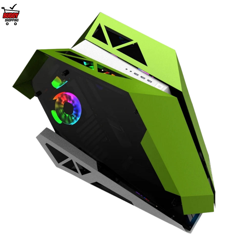 GABINETE S/COOLER | Gamer Delta-Viper GA ATX/mATX Design Aberto Futurista em Oferta na Shopee
