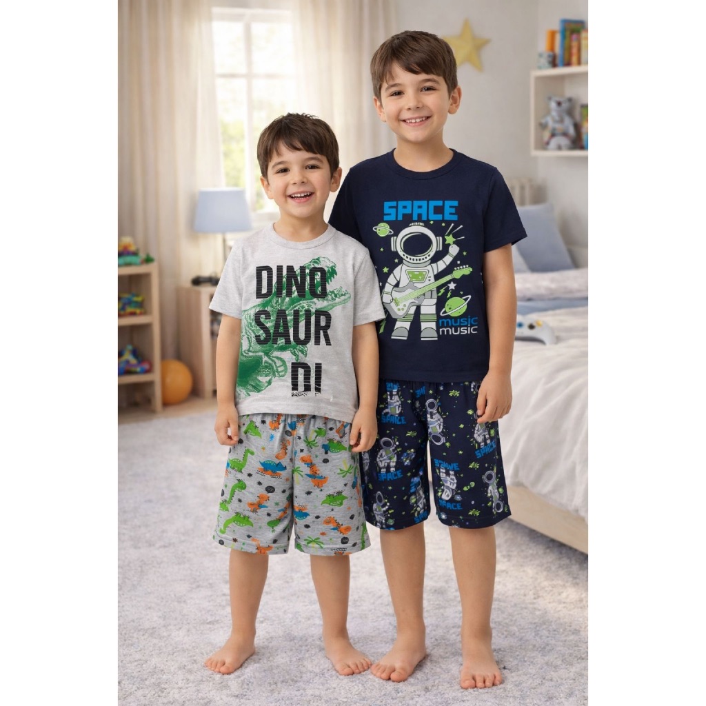Pijama Curto Bebê Menino Confortável Roupa de Bebê para Dormir Pijama Verão Bebê Masculino em Oferta na Shopee