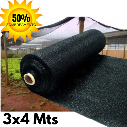 Sombrite 50% 3x4 Mts para Horta Jardim Orquidário Estufa Viveiro Proteção UV Alta Resistência 12m2 em Oferta na Shopee