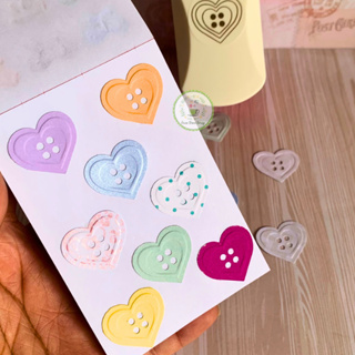Furador e Emboss Botão de Coração para papel faz corte e relevo Colcha de Retalhos Scrapbook Art Journal Junk Journal Ho em Oferta na Shopee