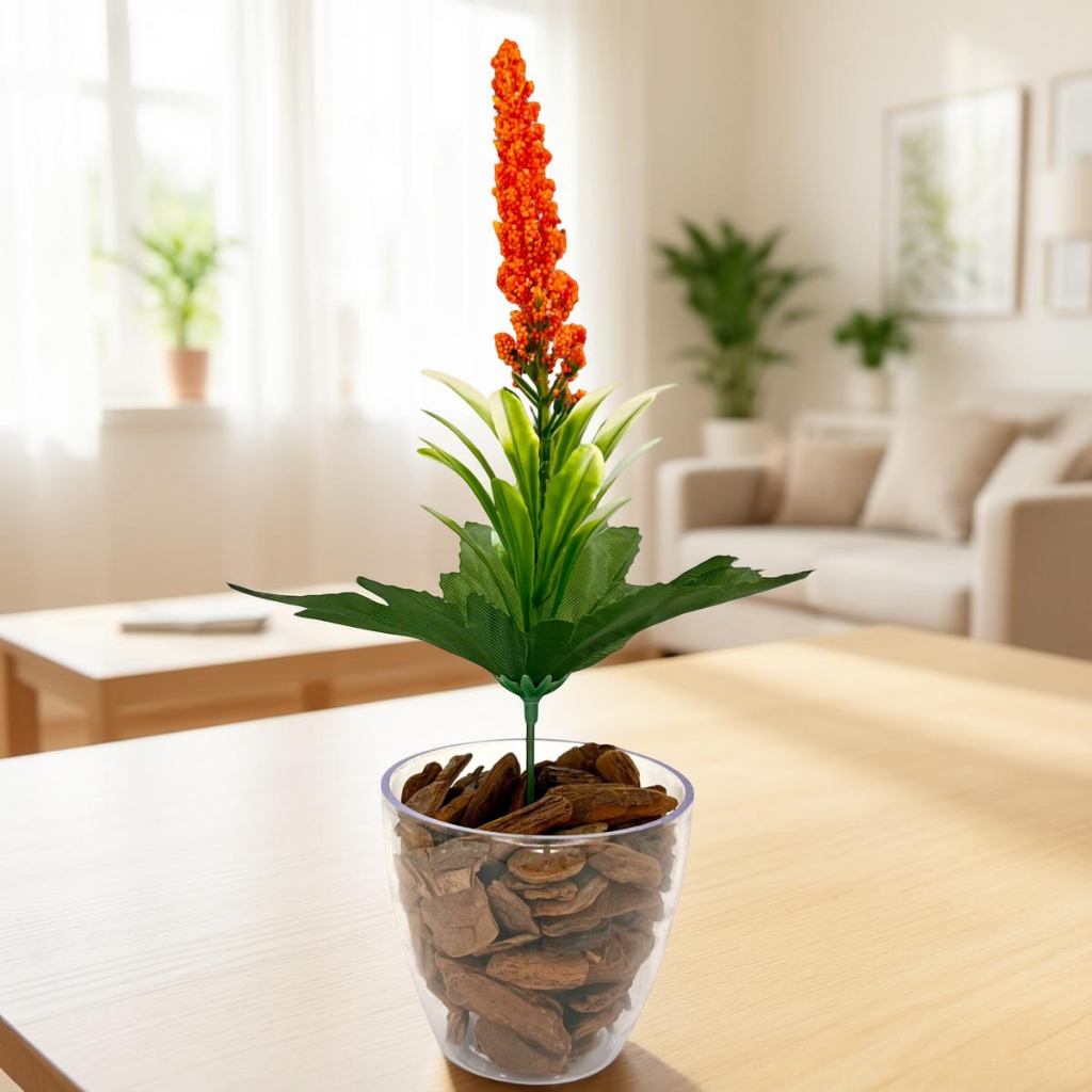 Arranjo Orquideas Planta Artificial Decorativa Vaso